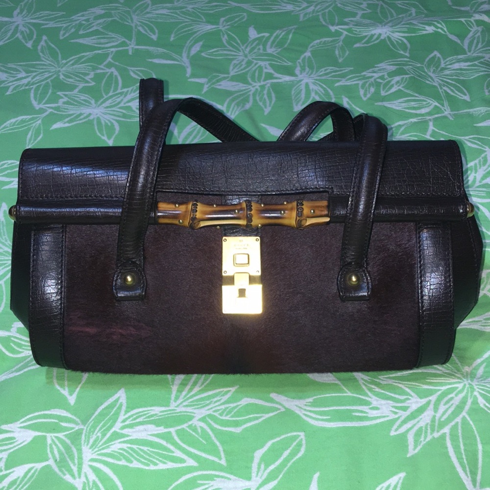 Gucci Bullet Bag Ponyhair Satchel